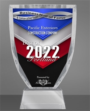 Pacific Exteriors Hall Of Fame Award 2022